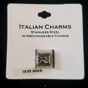 New Italian link Charm 18kt gold